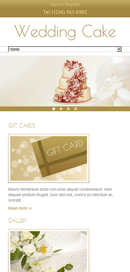 Confectionery Website Templates
