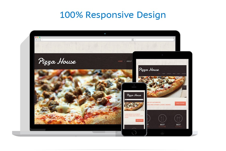 Contrast Pizza Drupal Template