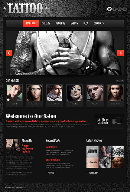 WordPress main photoshop screenshot