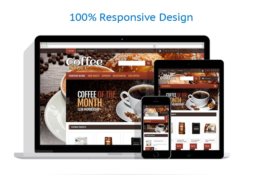 Responsive Coffee Store PrestaShop Theme