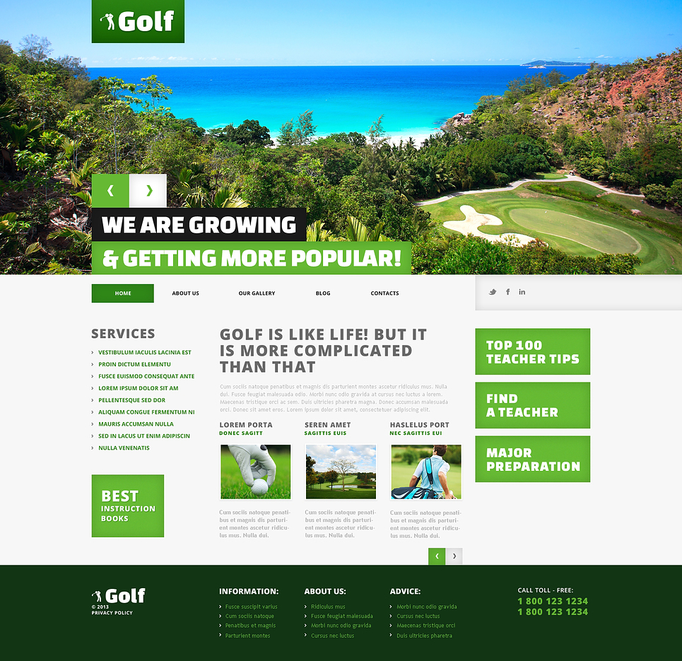 Themes Wordpress Golf | golf responsive wordpress theme 45545 Themes Wordpress Golf | golf responsive wordpress theme 45545
