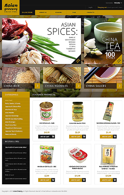 VirtueMart Main Page