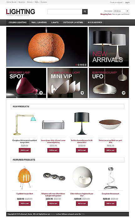 VirtueMart Main Page