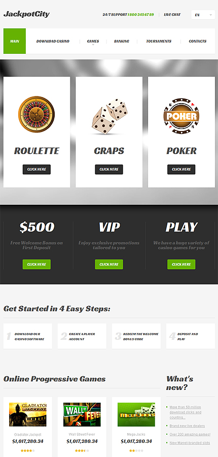 Online Casino Website Template
