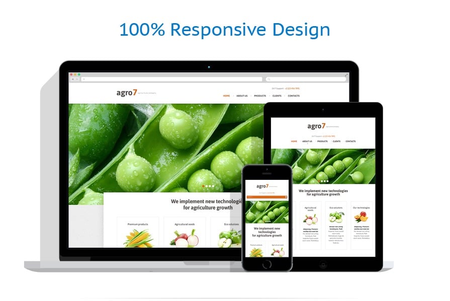 Agriculture Website Template