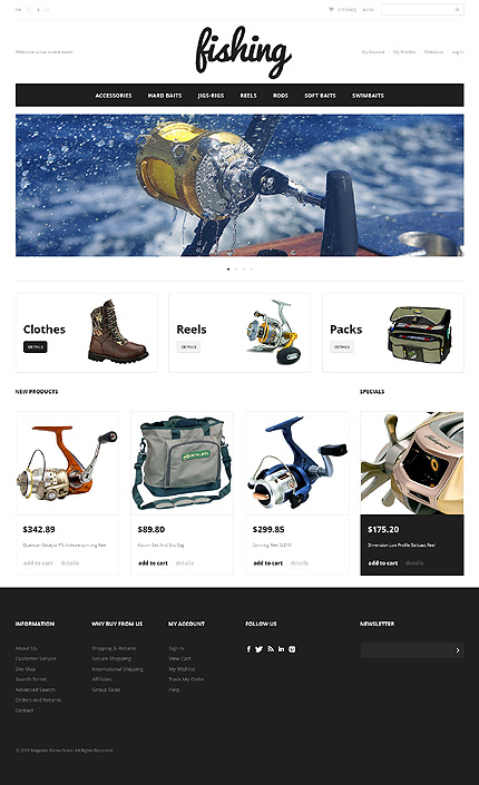 Magento Main Page  preview