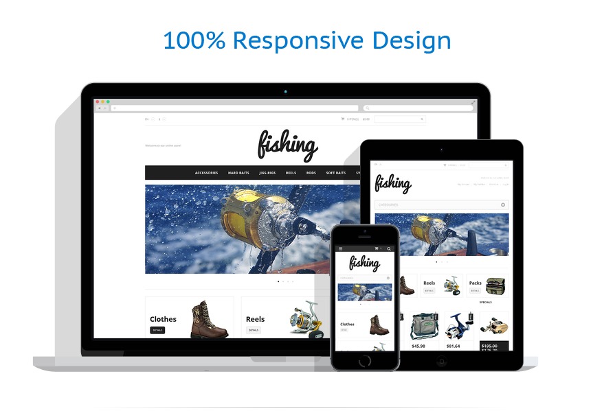 Fishing Sport Magento Theme 47320