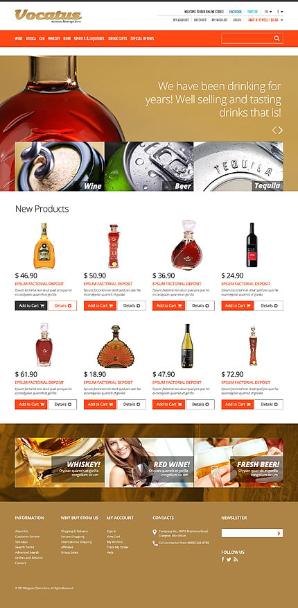 Magento Main Page  preview