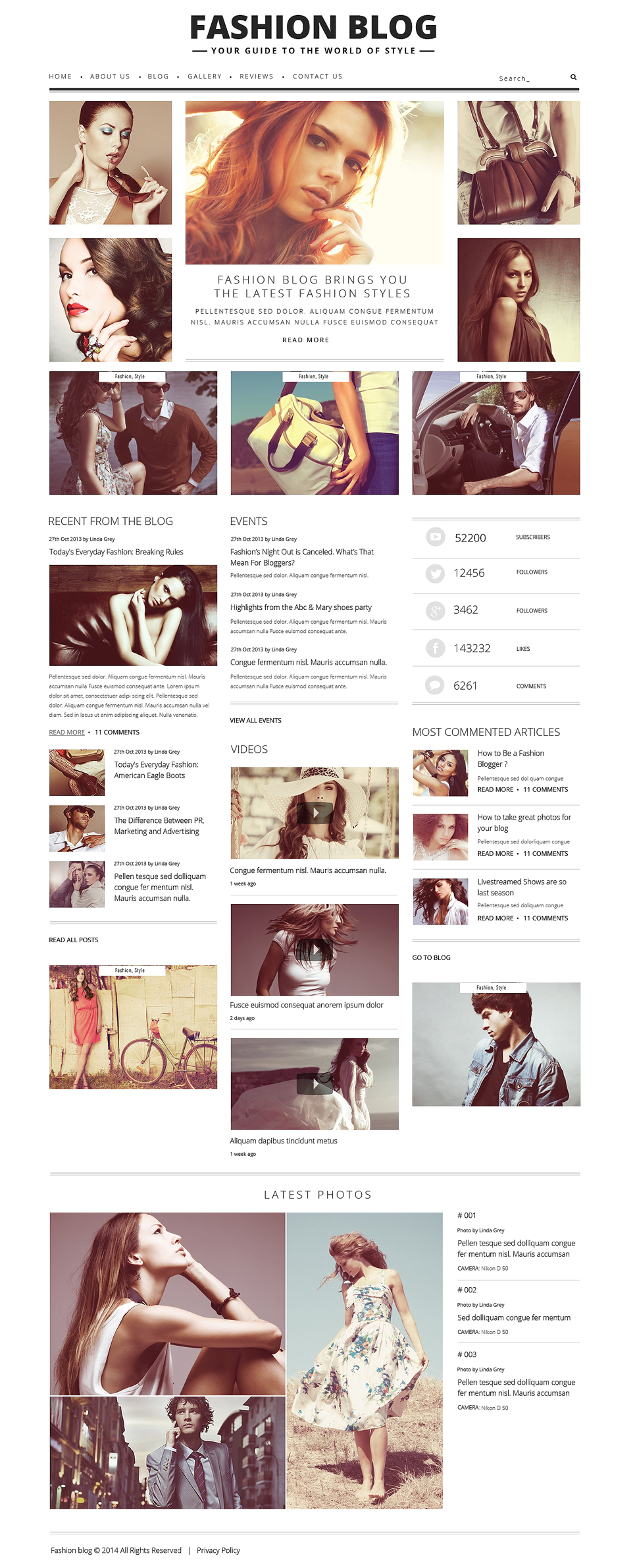 Fashion Blog for Passionate Authors WordPress Theme