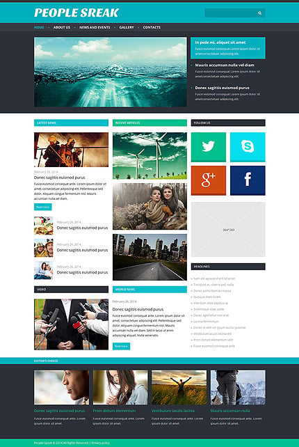 Joomla Main Page preview