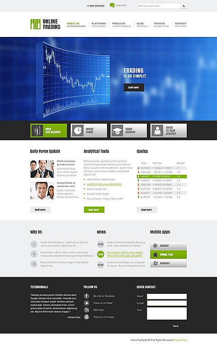 Joomla Main Page preview