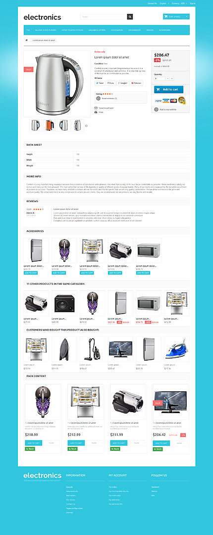 Prestashop Products Page Screenshot