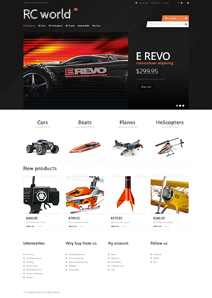 Magento Main Page  preview