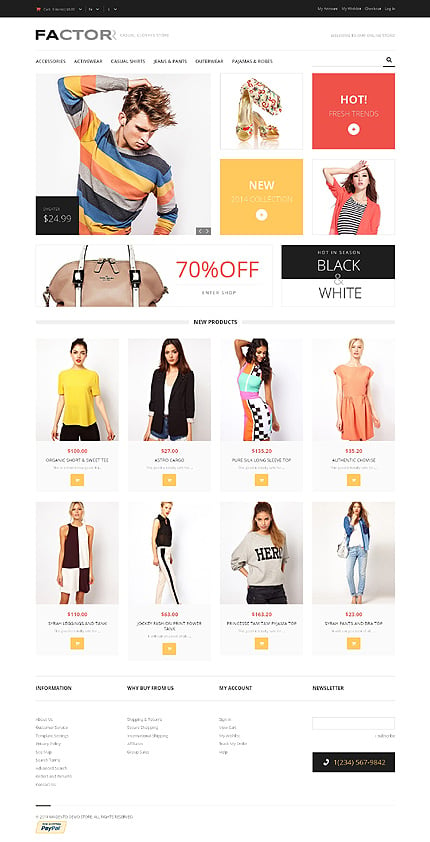 Magento Main Page  preview