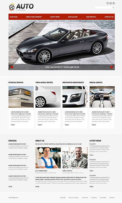 Joomla Main Page preview