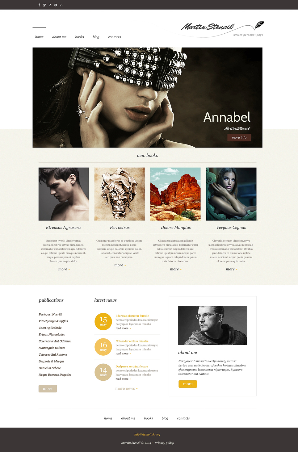 Personal Page Responsive WordPress Theme