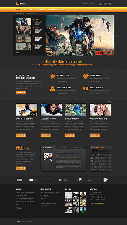 Joomla Main Page preview