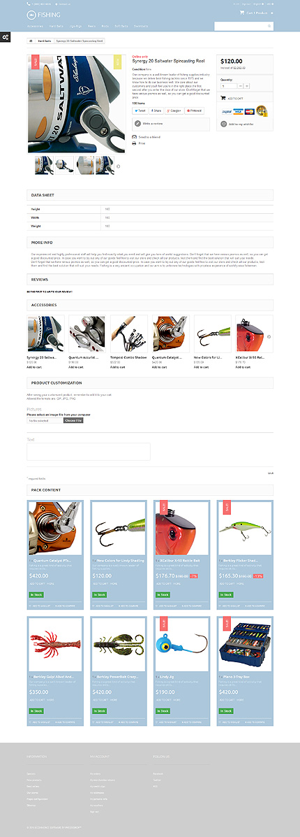 Prestashop Products Page Screenshot