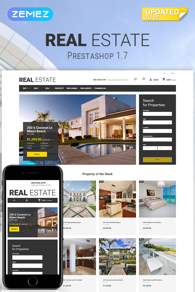 Real Estate Business PrestaShop Theme