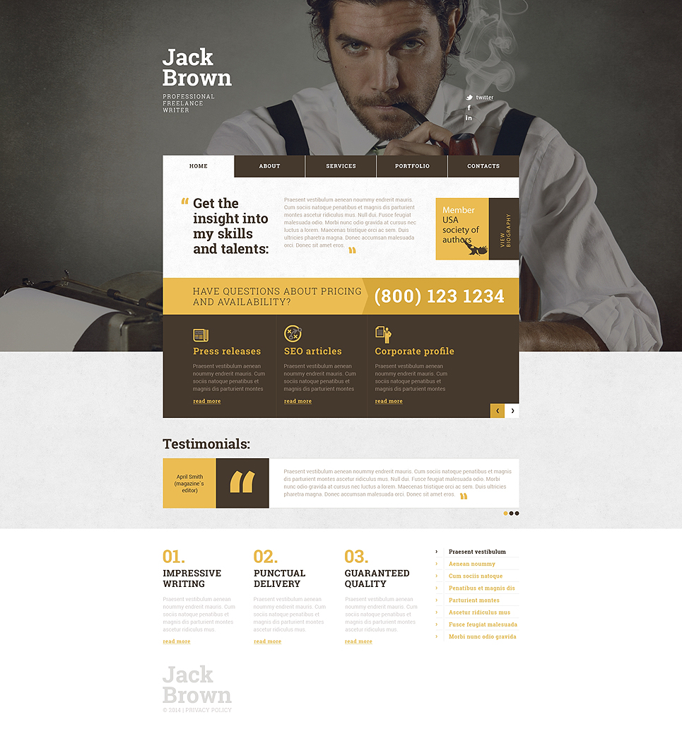 15 Business Templates for Freelancer Websites