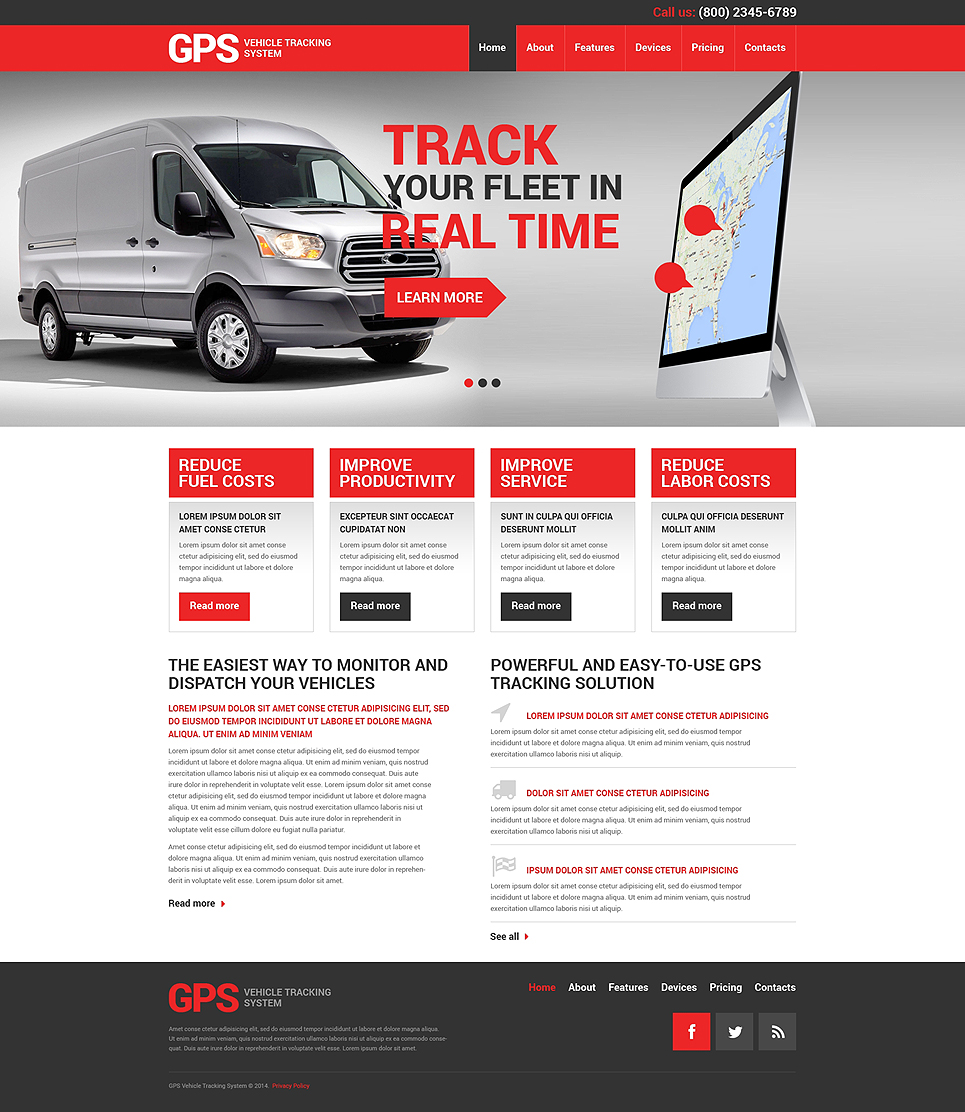 Courier Company Website Template