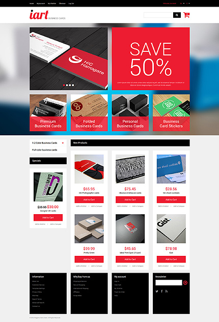 Magento Main Page  preview