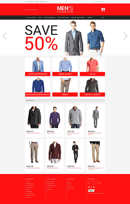 Magento Main Page  preview