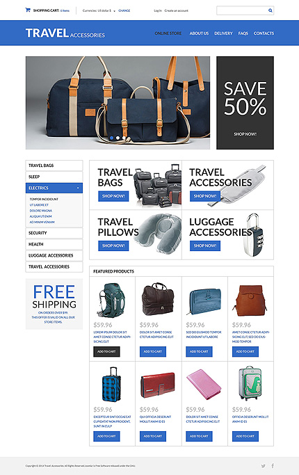 VirtueMart Main Page