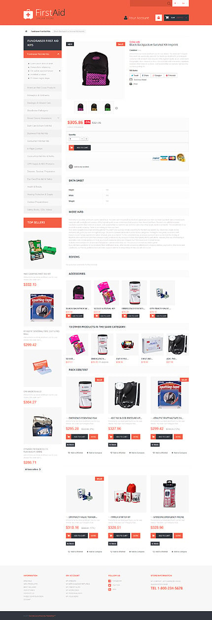 Prestashop Products Page Screenshot