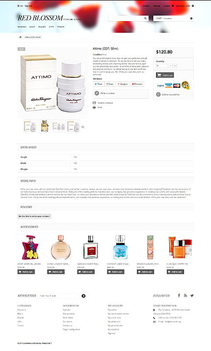 Prestashop Products Page Screenshot