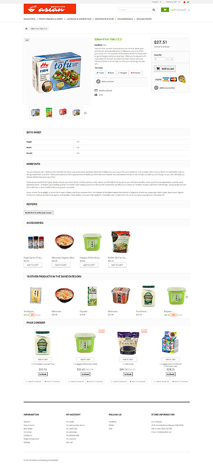 Prestashop Products Page Screenshot