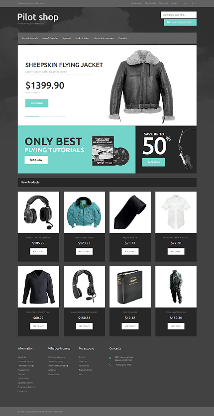 Magento Main Page  preview