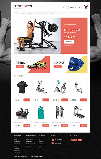 Magento Main Page  preview