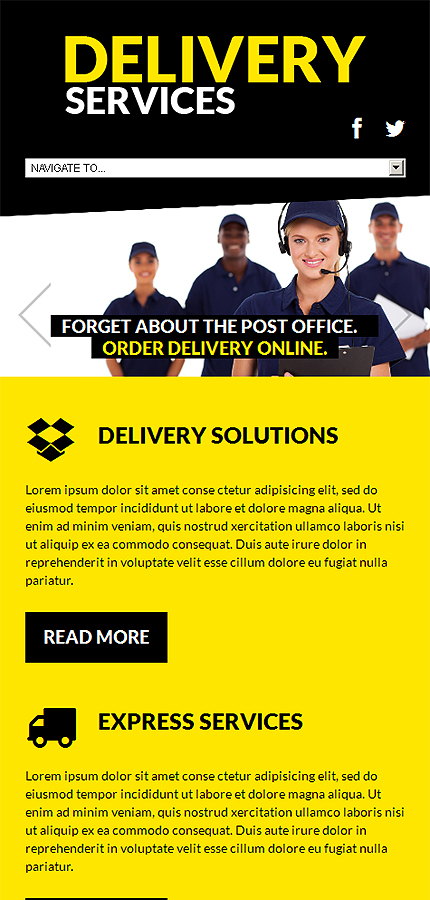 Courier Service Website Template