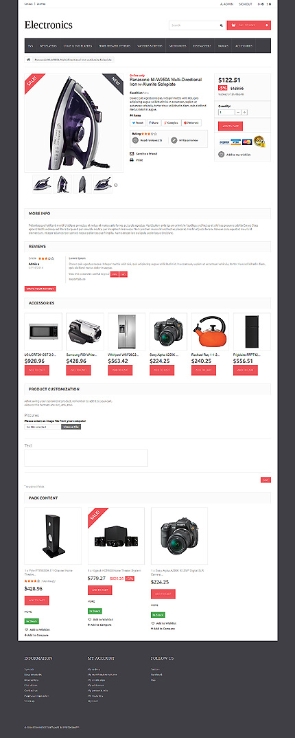 Prestashop Products Page Screenshot