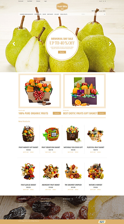 Magento Main Page  preview