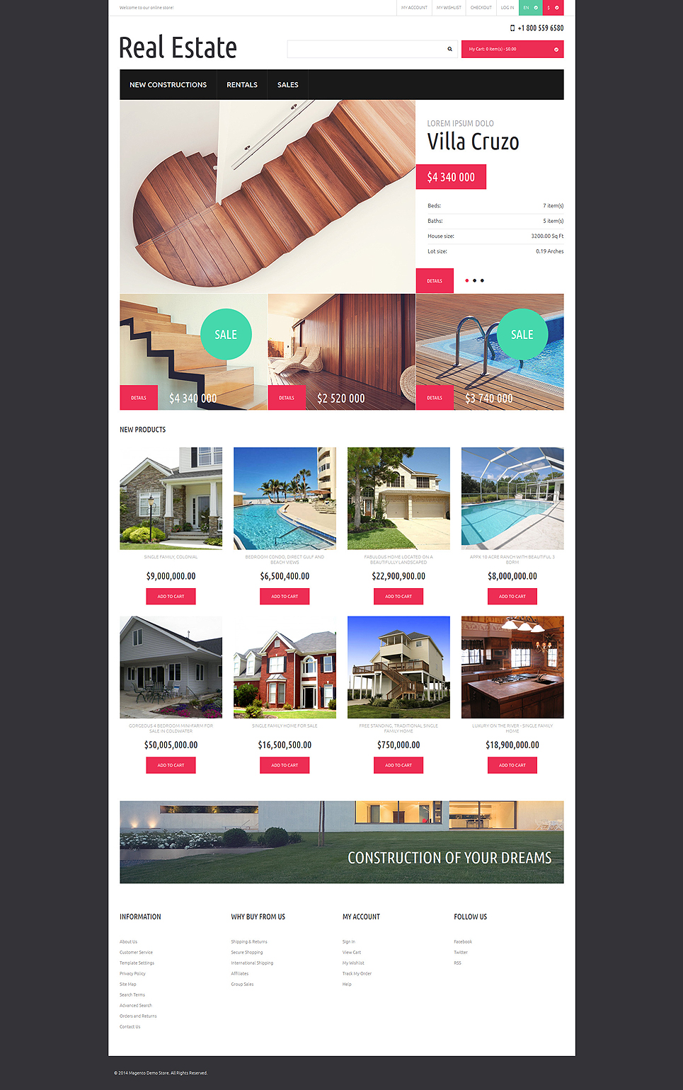 Reliable Real Estate Magento Theme