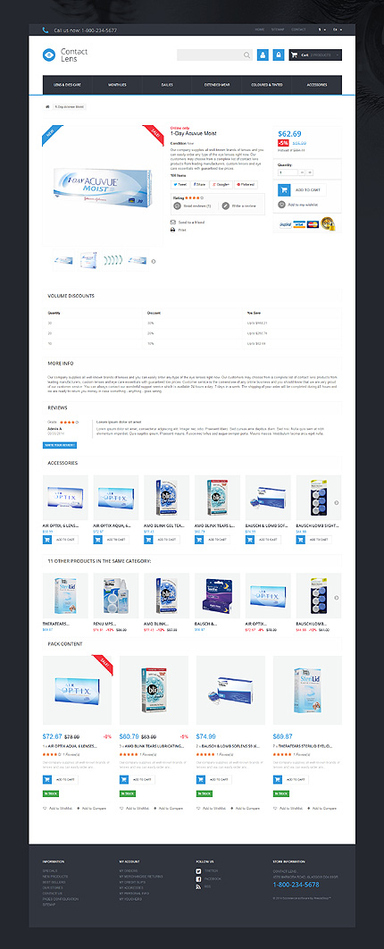 Prestashop Products Page Screenshot