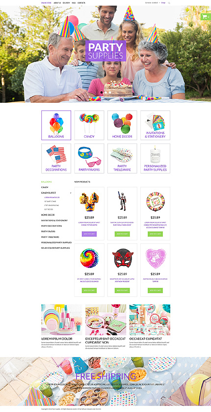 VirtueMart Main Page