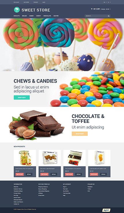 Magento Main Page  preview