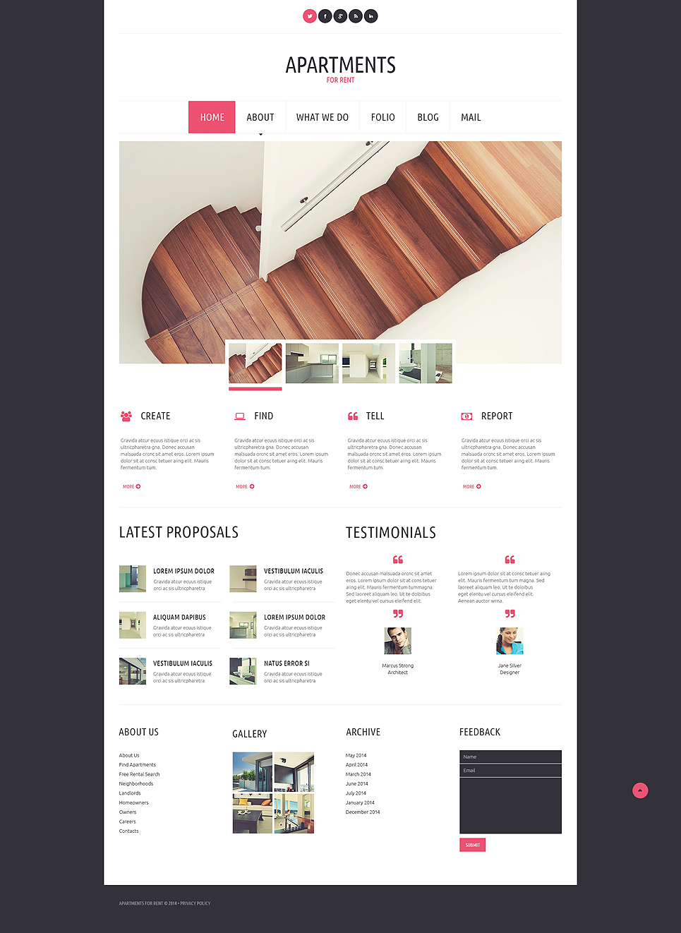 Apartments for Rent WordPress Theme