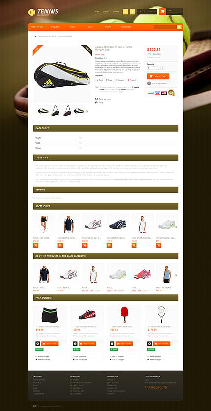 Prestashop Products Page Screenshot