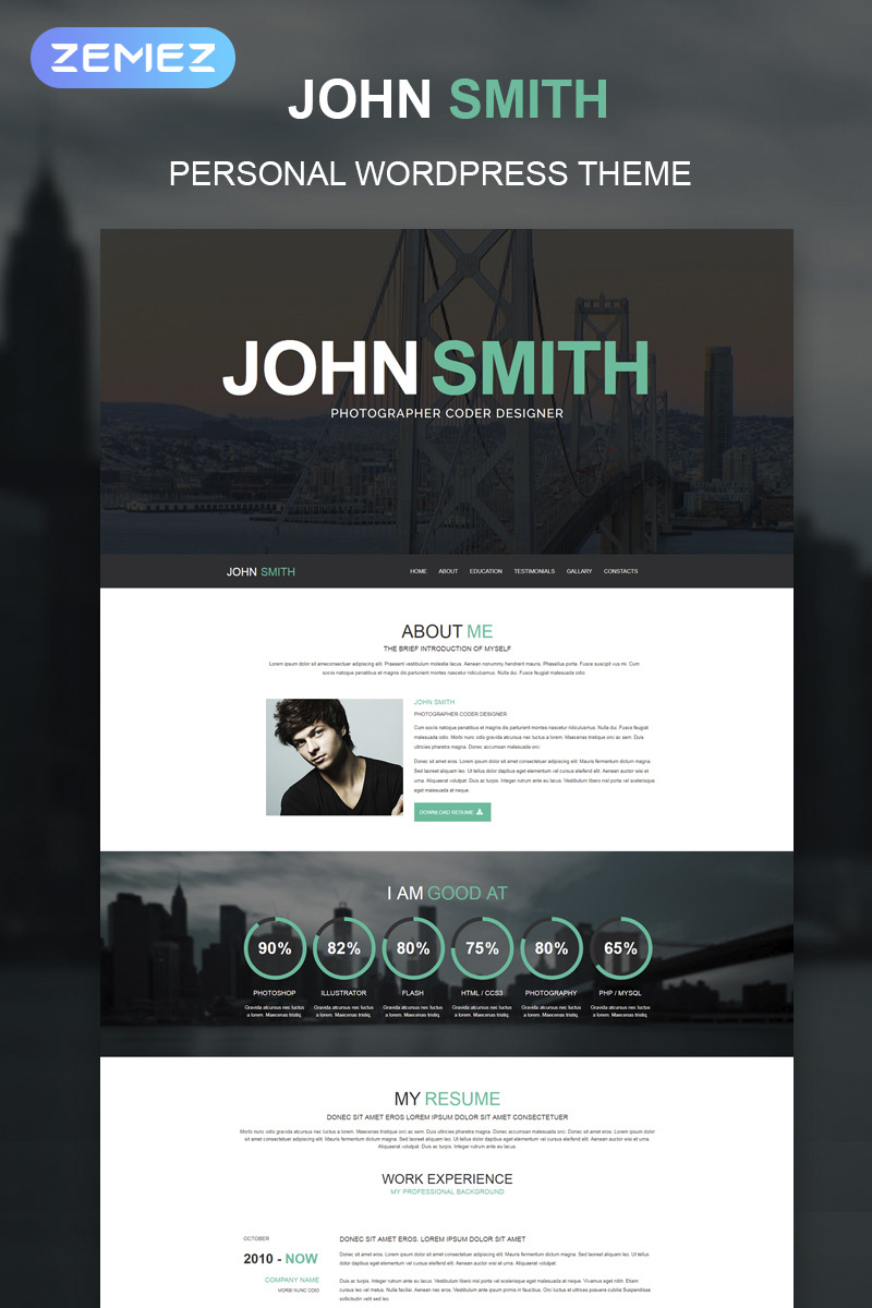 Top 15 Personal Profile WordPress Themes