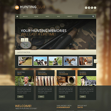 Hunting wp theme