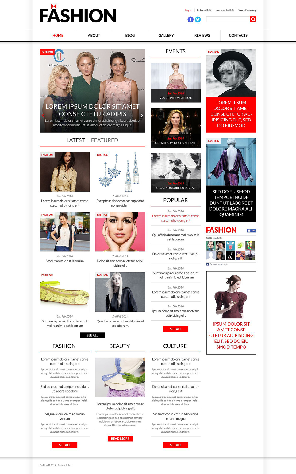 Model Agency Responsive WordPress Theme