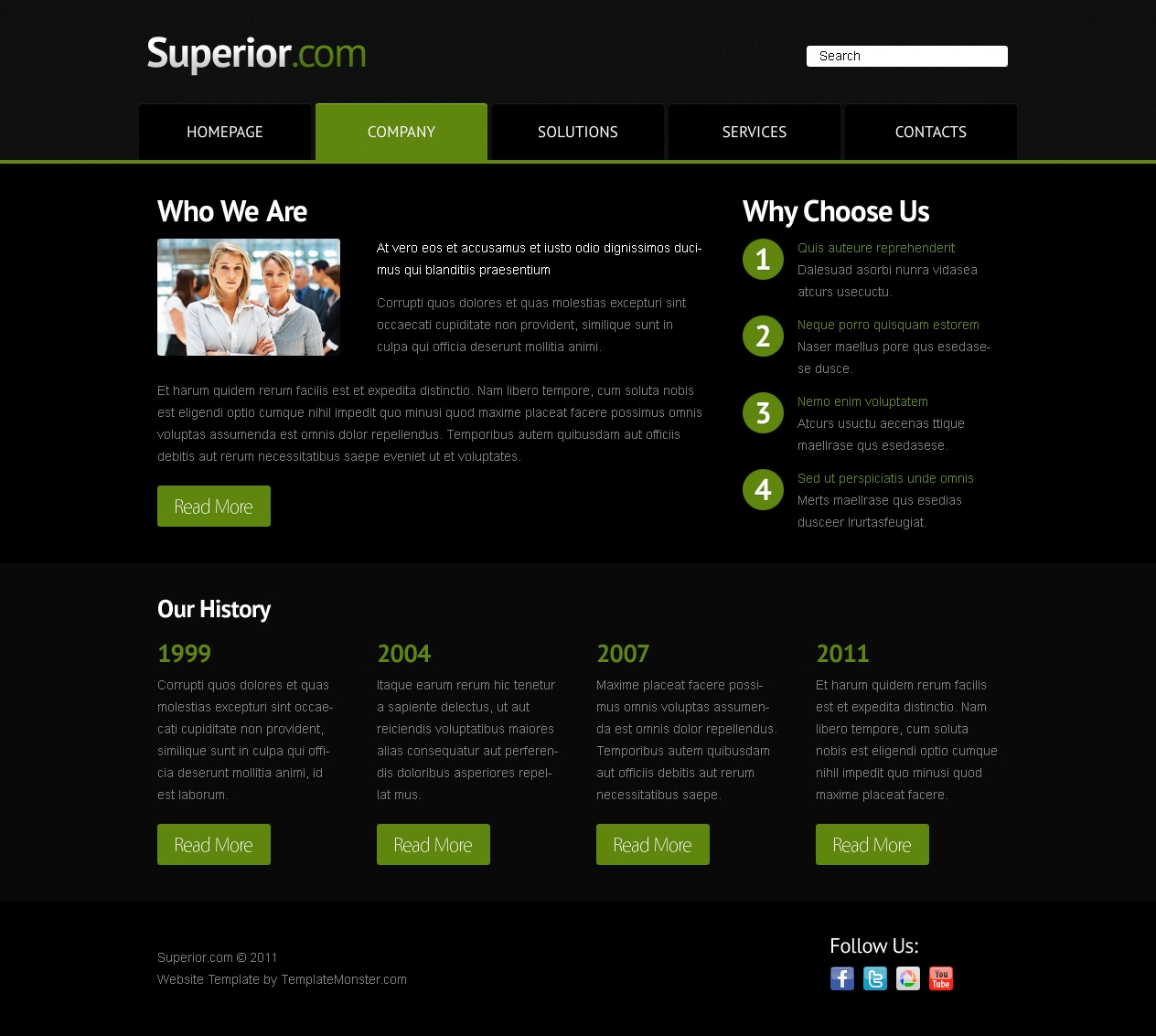 Free Website Template With Jquery Free Website Template With Typography And Jquery Slider Software Consulting Company Website Template