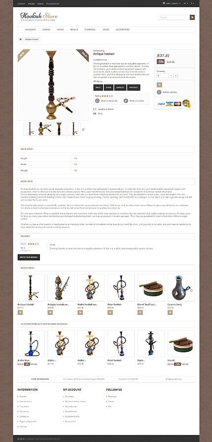 Prestashop Products Page Screenshot