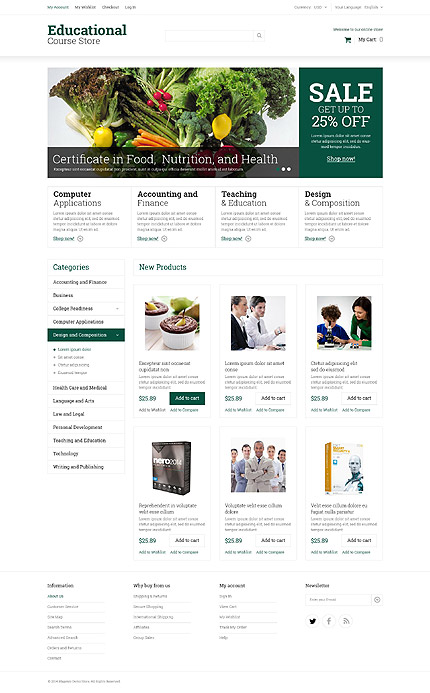 Magento Main Page  preview