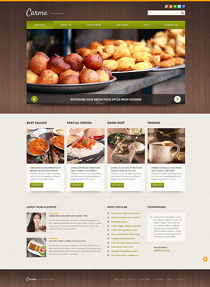 Joomla Main Page preview