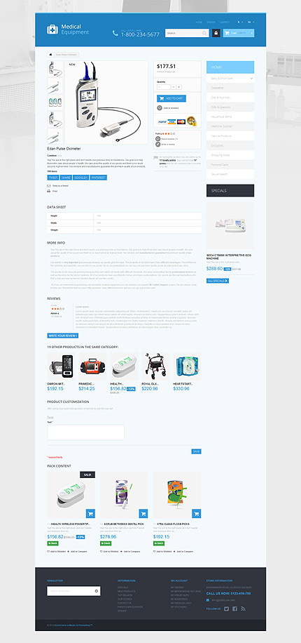 Prestashop Products Page Screenshot